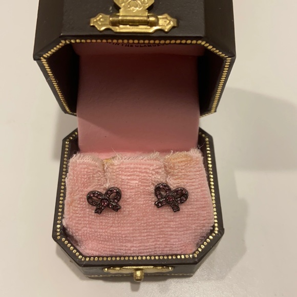 Juicy Couture paved purple bows - Picture 1 of 2